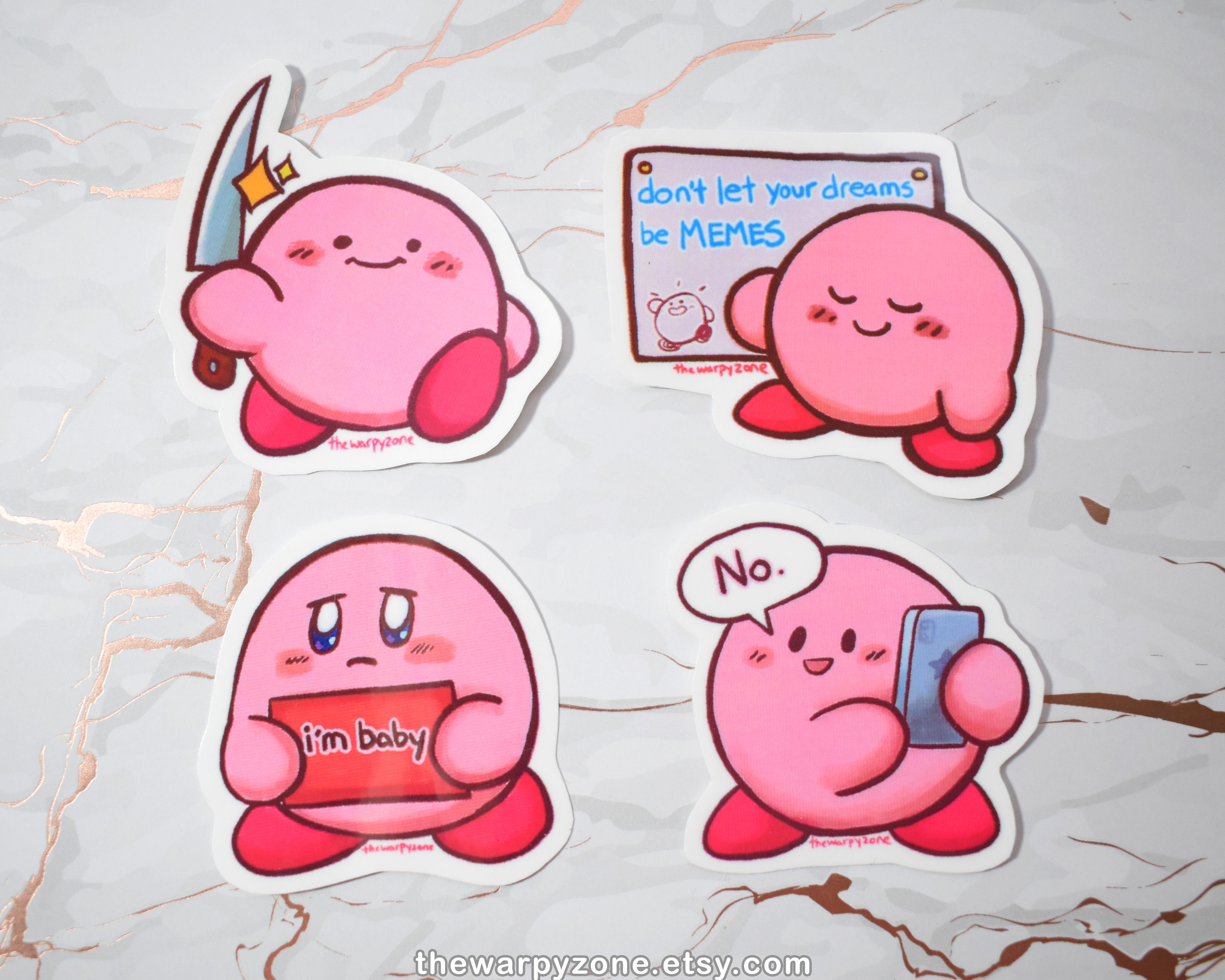 Kirby Memes Vinyl Sticker Packs - Etsy Sweden