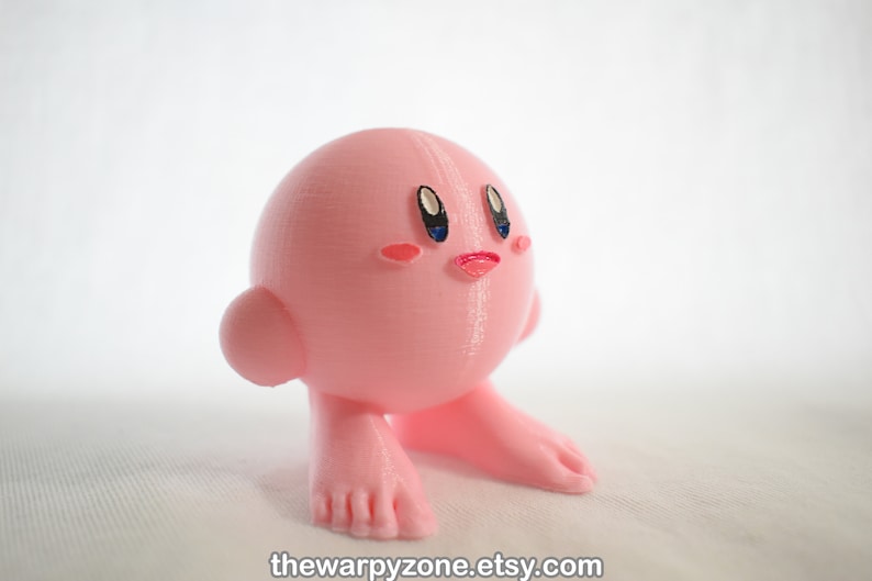 Kirby Without Shoes 3D Printed Figure image 3