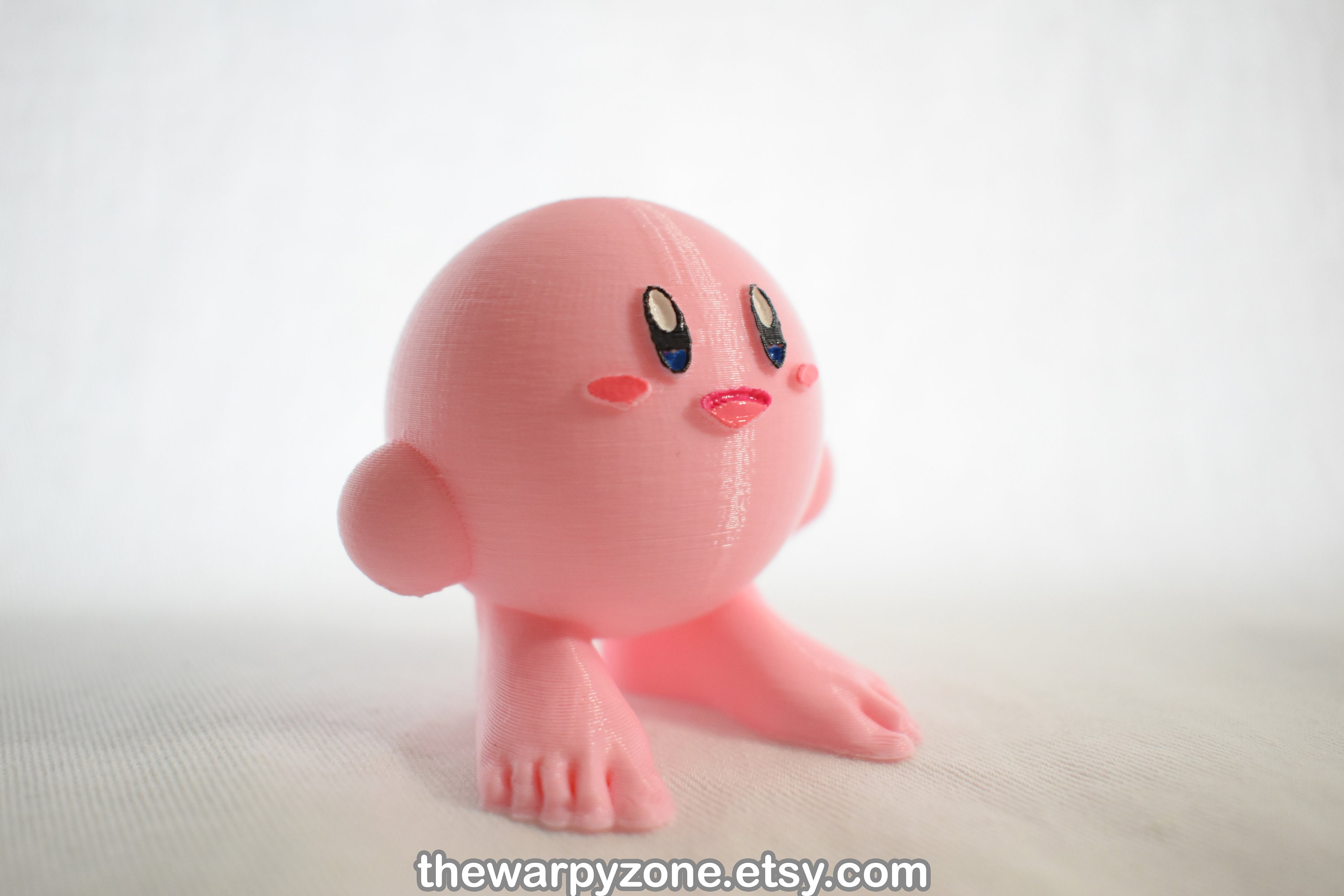 Kirby Without Shoes 3D Printed Figure