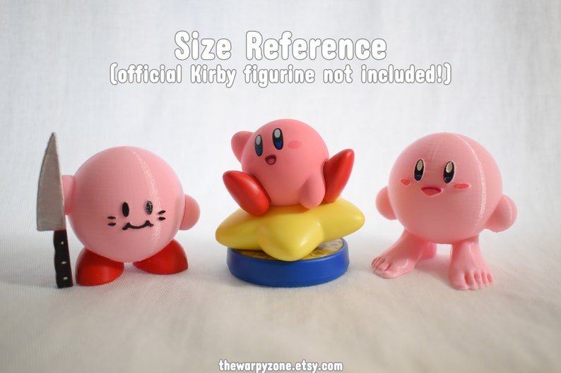 Kirby Without Shoes 3D Printed Figure image 6