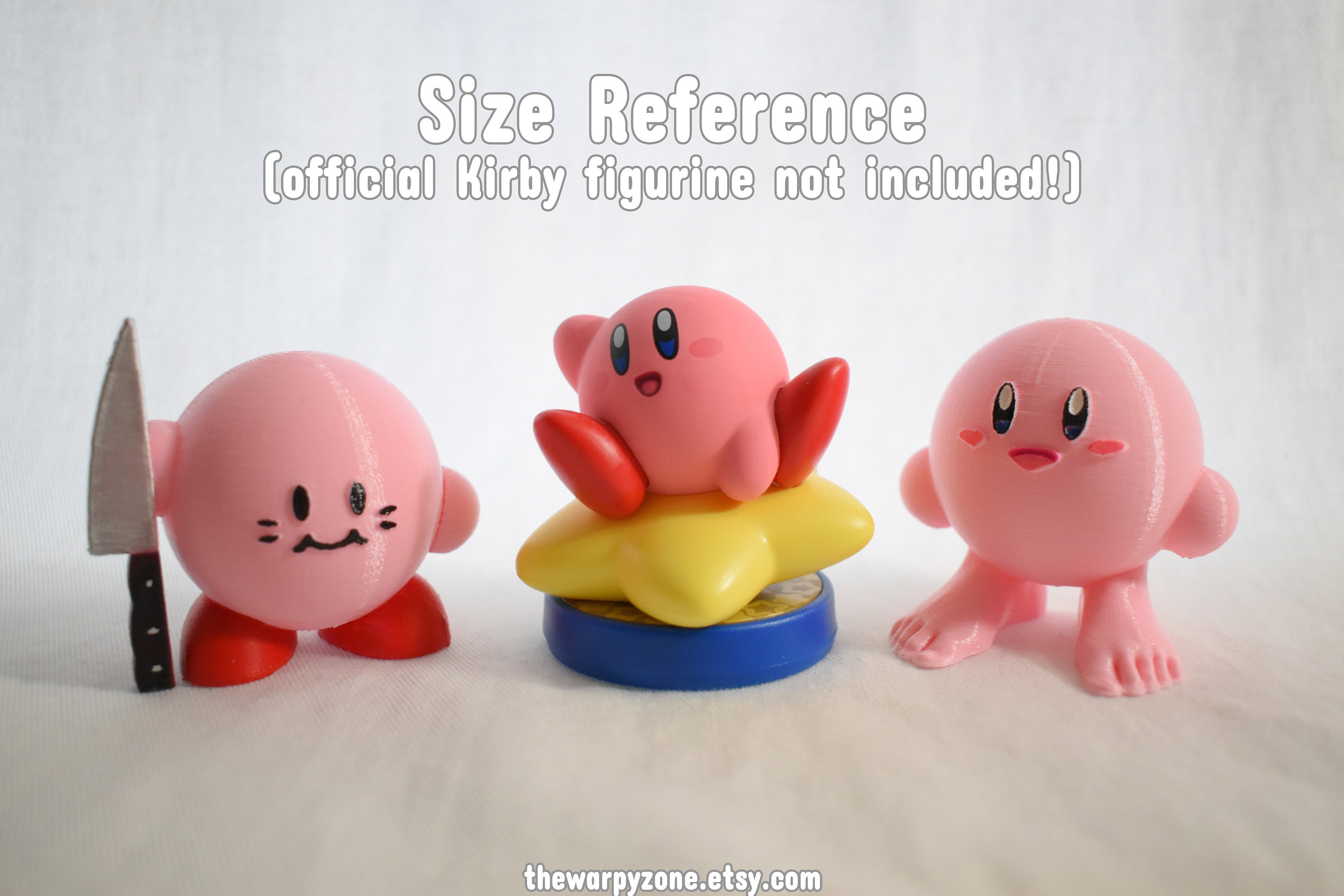 Kirby Without Shoes 3D Printed Figure Etsy Canada