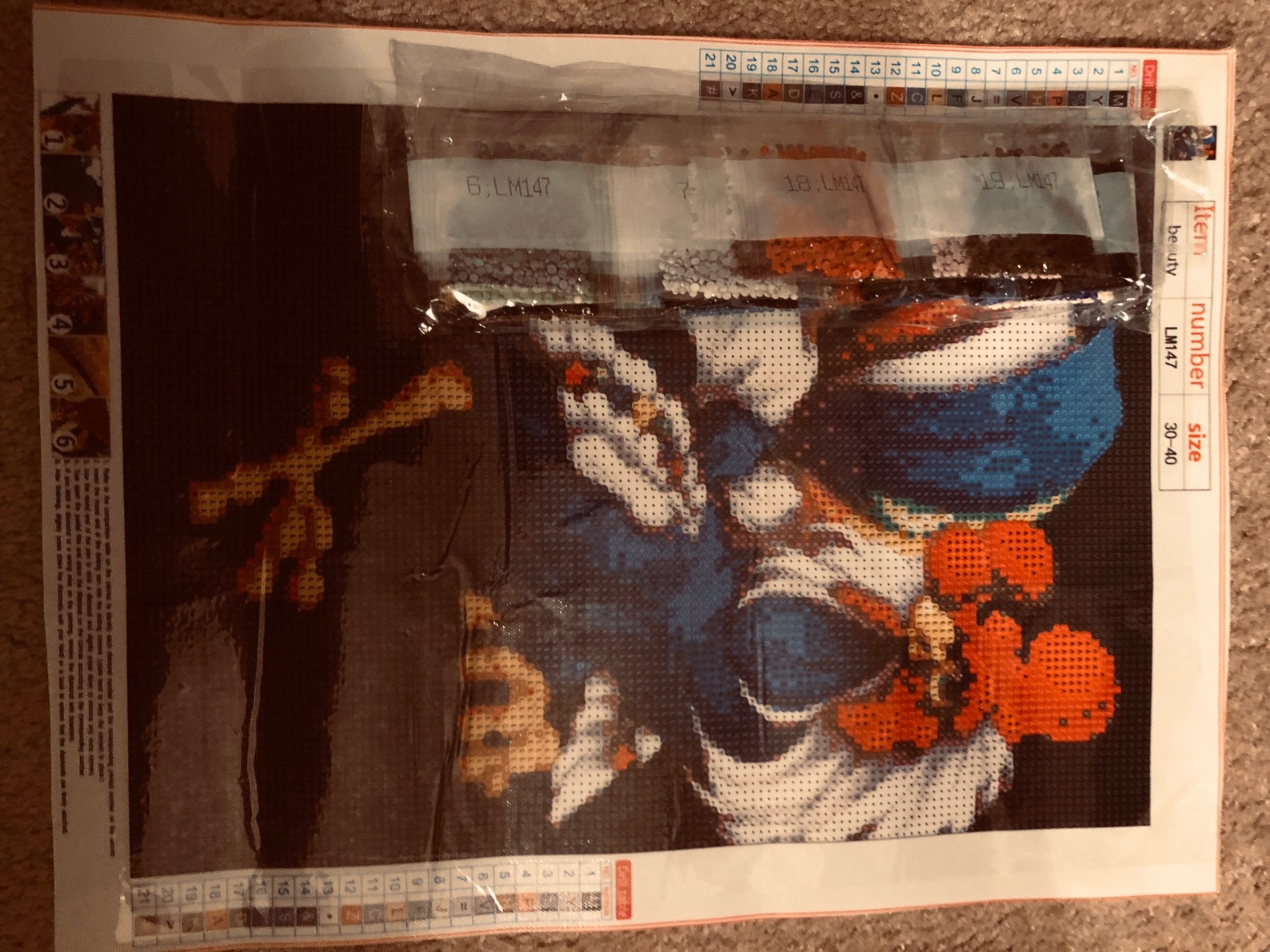 Rooster Diamond Art Kit 30x40 cm | Etsy