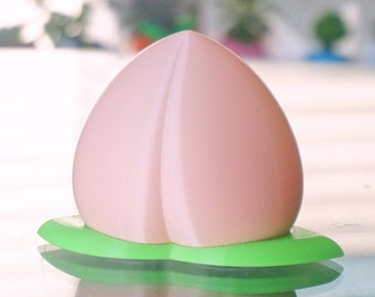 Peach Night Light: 3D Printed Fruit LED Desk Lamp