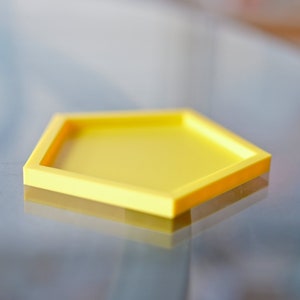Pentagon Drainage Tray- Shallow Show Style Succulent Planter Drip Tray- Drain Dish- Pot Water Catcher- Minimalist Simple Plant Saucer