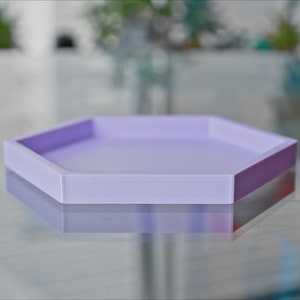1/2 Inch Tall Hexagon Drainage Tray- Succulent Planter Drip Tray- Drain Dish- Water Catcher- Drainage Plate- Minimalist Simple Plant Saucer