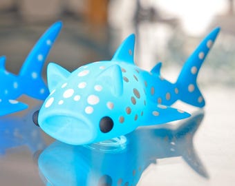 Cat Whale Shark Fidget Light, Ocean Sea Life Fidget Night Light, Aquatic Office Room Decor, Marine Biology batterijgevoed nieuwigheidscadeau