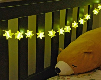 Luce a LED con stringa di frammenti di stelle da 2 m, alimentata a batteria o tramite USB, lucine per attraversamenti di animali, decorazione per tende da campeggio ACNH, matrimoni, regali di compleanno