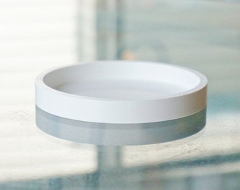 1/2 inch Tall Round Drainage Tray- Succulent Planter Drip Tray- Drain Dish- Pot Water Catcher Plate- Minimalist Simple Plant Saucer