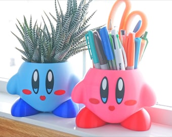 Kirby Standing Planter: Nintendo Gamer Gift, Pen & Pencil Holder