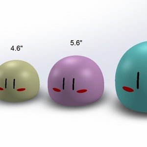 3D-geprint dango-beeldje: kawaii anime-slijmstandbeeld afbeelding 4