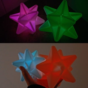 Color-Changing Star Fragment LED Light, Remote Control and USB Option, Animal Crossing Battery Powered Prop, ACNH 3D Printed Ornament Gift image 2