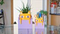 Omori Big Yellow Cat Planter, Neighbor's Room Plant Pot, Kitty Candy Holder, 3D Printed Office Desk Decor, Cute Kawaii Pet Owner Gift