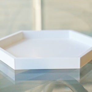1 Inch Tall Hexagon Drainage Tray- Succulent Planter Drip Tray- Drain Dish- Water Catcher- Drainage Plate- Minimalist Simple Plant Saucer