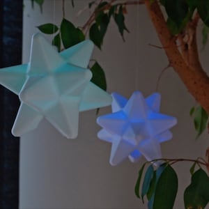 Color-Changing Star Fragment LED Light, Remote Control and USB Option, Animal Crossing Battery Powered Prop, ACNH 3D Printed Ornament Gift image 6