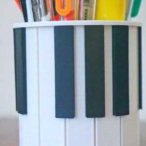 Piano Keys Planter / Pen Pencil Holder Pianist Succulent Planter Orchestra Gift for Pianist Musician Gift Music Desk Decor Minimalist image 8