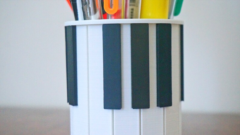 Piano Keys Planter / Pen Pencil Holder Pianist Succulent Planter Orchestra Gift for Pianist Musician Gift Music Desk Decor Minimalist image 8