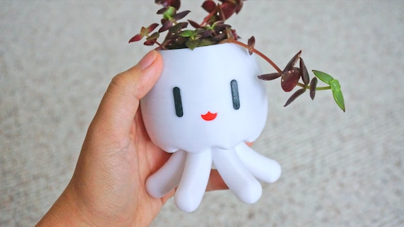 Jellyfish Succulent Planter: Kawaii Desk Decor, Pen Pencil Holder - Etsy