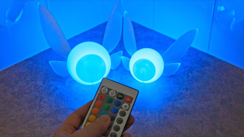 Navi Inspired Fairy Night Light, LED Decoration Ornament, Breath of the Wild Gamer Desk Decor, Hanging Lamp Legend of Zelda image 10