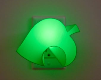 Animal Crossing Leaf LED Night Light: Nintendo Gamer Gift