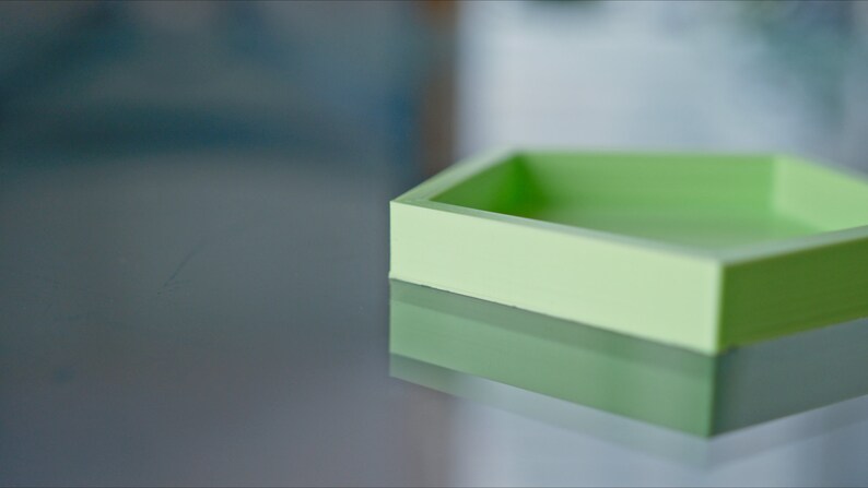 1/2-Inch Tall Pentagon Plant Saucer: Minimalist Succulent Drip Tray image 6
