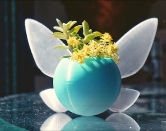 Navi Fairy Planter, Succulent Plant Pot, Mother&#39;s Day Gift, Plant Pot Desk Decor, Fairy Jar, Cute Succulent Pot- Legend of Zelda
