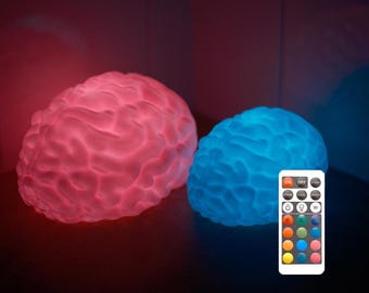 Op afstand bestuurbaar hersenlicht, Halloween-decorrekwisiet, cadeau wetenschapsleraar, neuroloog bioloog kantoordecor, lamp neurowetenschappen