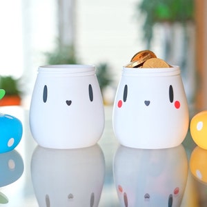 Entzückendes Pilzglas, niedliches Pilzbehälter-Paargeschenk, Büromaterial-Organizer, Kawaii-Halter, Mykologie-Botanik-Garten-Raum-Dekor Bild 4