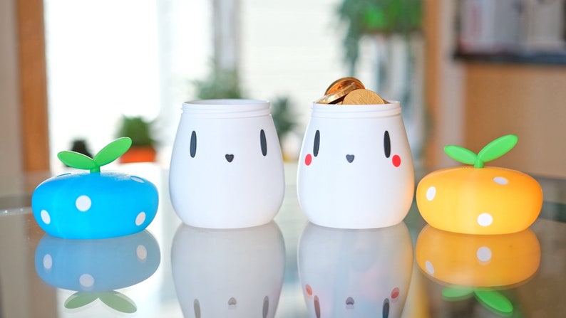 Entzückendes Pilzglas, niedliches Pilzbehälter-Paargeschenk, Büromaterial-Organizer, Kawaii-Halter, Mykologie-Botanik-Garten-Raum-Dekor Bild 4