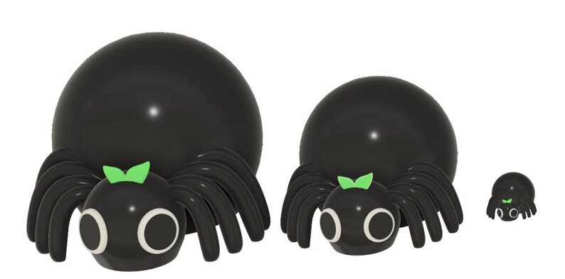 Cute Spider Figure, Halloween Spider Bug Desk Figurine, Biology Science Gift, Insect 3D Print, Adorable Arachnid Office Decoration image 9
