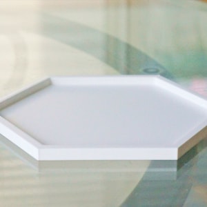 Hexagon Drainage Tray- Shallow Show Style Succulent Planter Drip Tray- Plant Pot Water Catcher- Drainage Plate- Minimalist Simple Saucer