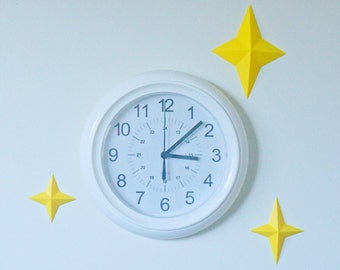 3D Star Wall Decor: Twinkling Christmas Sparkle, Kids Room Decoration