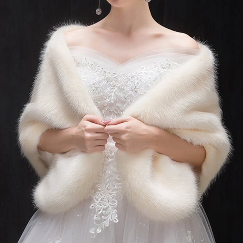 Faux Fur Shawl Faux Fur Stole Gray Faux Fur Shawl Bridal Etsy Australia