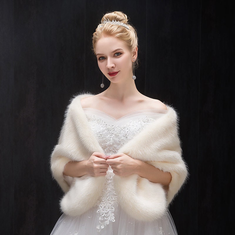 Faux Fur Shawl Faux Fur Stole Gray Faux Fur Shawl Bridal Etsy Australia