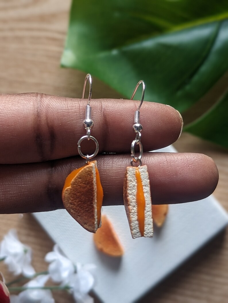 Grilled Cheese Earrings| Miniature Food Jewelry and Accessories image 2