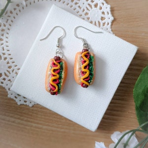 Hot Dog Earrings | Miniature Hot Dog Jewelry & Accessories