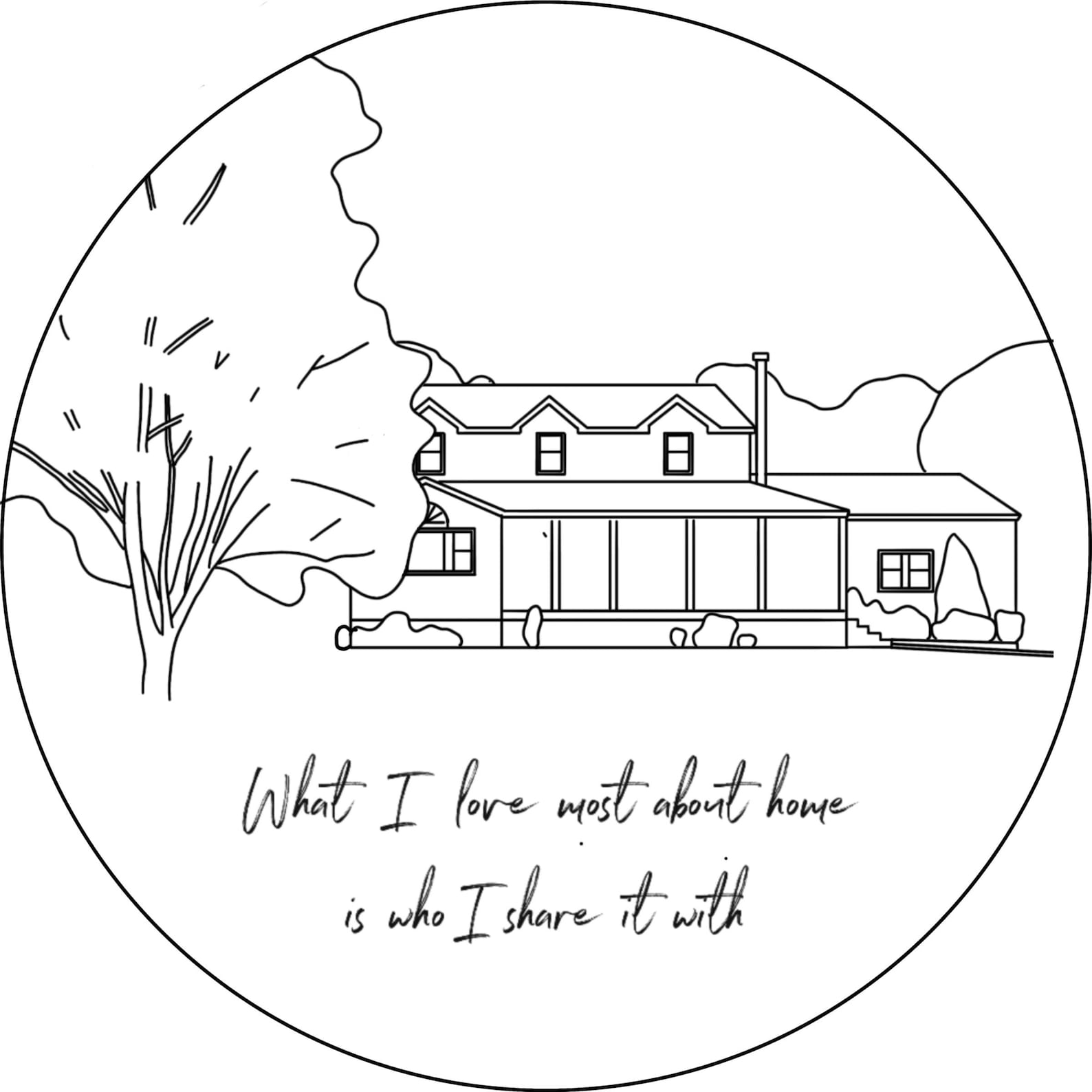 Custom Embroidery Home Portrait Pattern Embroidery House PDF Etsy