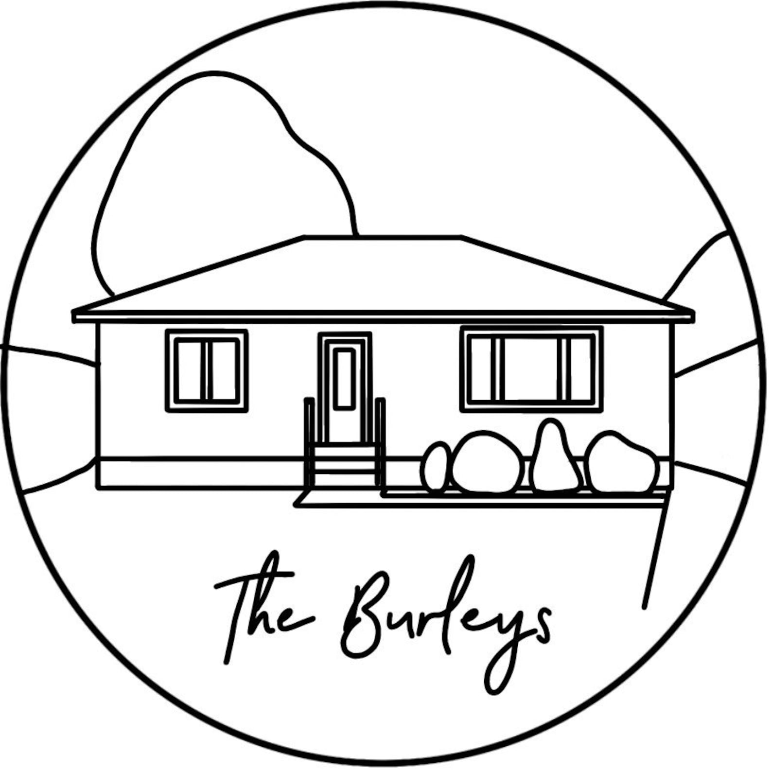 Custom Embroidery House Portrait Ornament Pattern Etsy