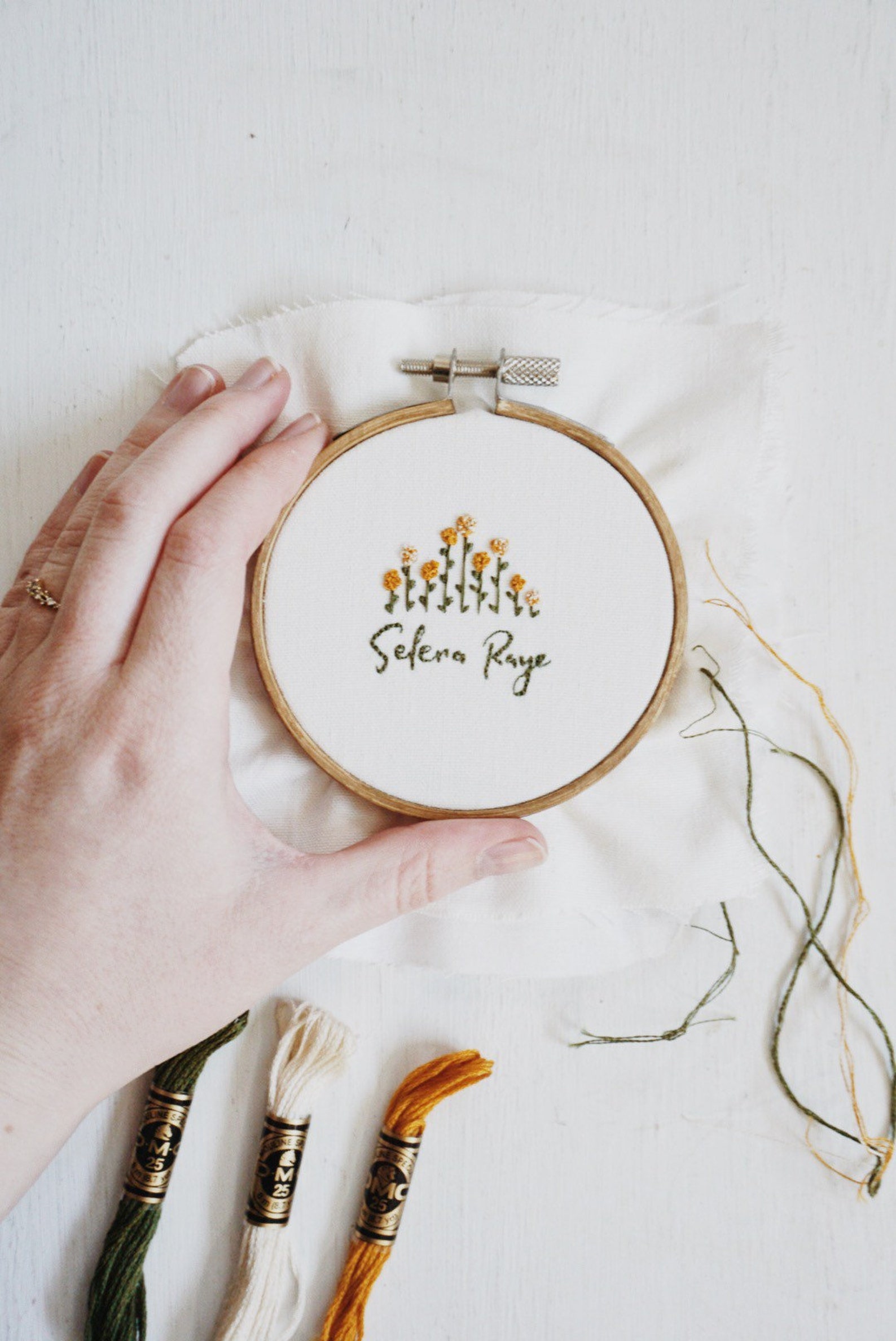 Personalized Floral Baby Name Embroidery PDF Pattern Custom - Etsy