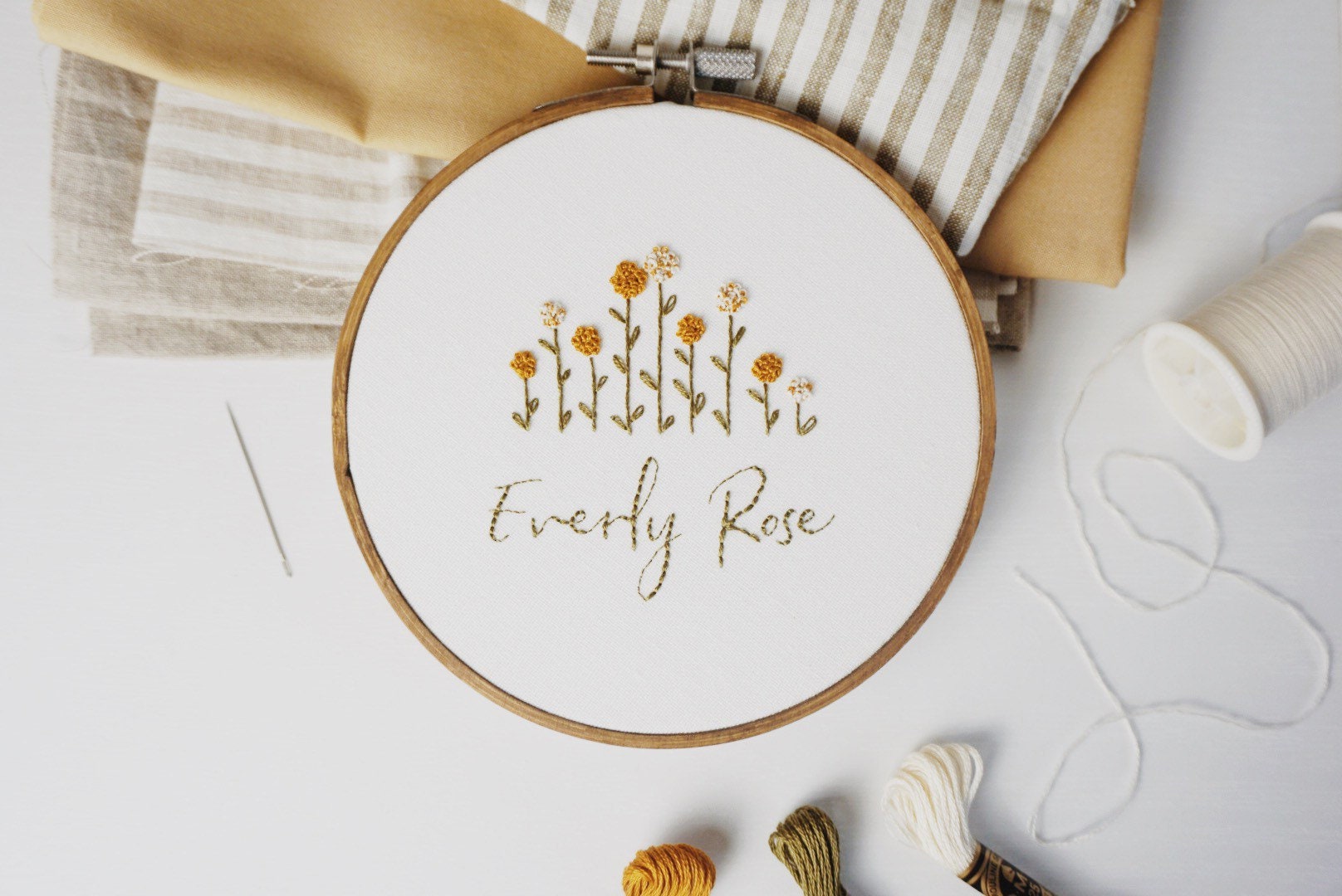 Personalized Floral Baby Name Embroidery PDF Pattern, Custom Name ...