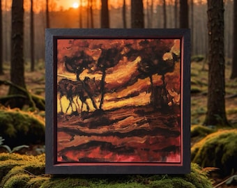 Cultivation of the Sacred - Art and Poetry - Original Oil Painting
