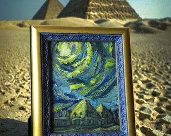 Dreams of Pharaoh - Modern Dreams of an Ancient Past - Original Oil Painting