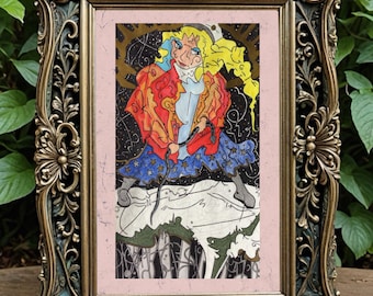 An Oath of Purgation -  5.5" x 9.5" Original Watercolor and Ink on Paper