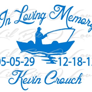 Fisherman Memorial v3 Decal Sticker