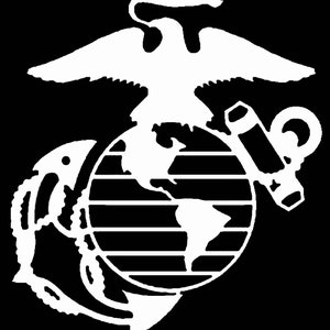 Marine USMC EGA Eagle Globe Anchor Vinyl Decal Sticker - Etsy