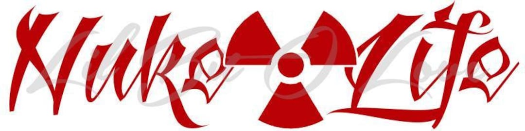 Nuke Life Vinyl Decal Nuclear Sticker Power Plant Radiation Symbol - Etsy