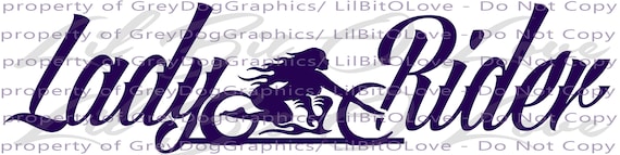 Lady Rider Biker Babe Woman Girl Female Motorcycle Vinyl Decal