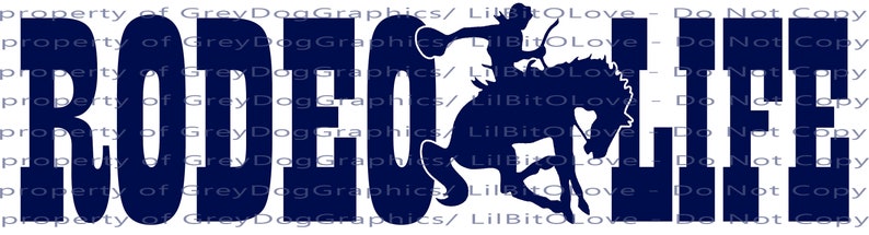Rodeo Life Bucking Bronco Vinyl Decal Rodeo Sticker Cowgirl - Etsy