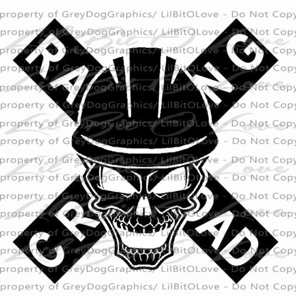 Hardhat Sized Train Railroad Skull Viny Decal Sticker Hardhat Worker Work Conductor Engineer Train Locomotive Rail