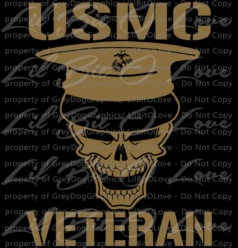 USMC Skull Marine Corps Veteran Vinyl Decal Sticker United Etsy