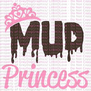 Mud Princess Two Color Vinyl Decal Sticker Mudding SXS ATV Four Wheeler
